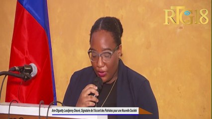 Reprezantan kèk pati politik siyen yon akò ki pote "Accord des patriotes pour une nouvelle société".