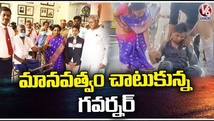 Governor Administers First Aid To Injured person on Highway | V6 News