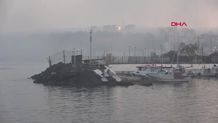 ÇANAKKALE'DE BOĞAZ TRAFİĞİNE 'SİS' ENGELİ