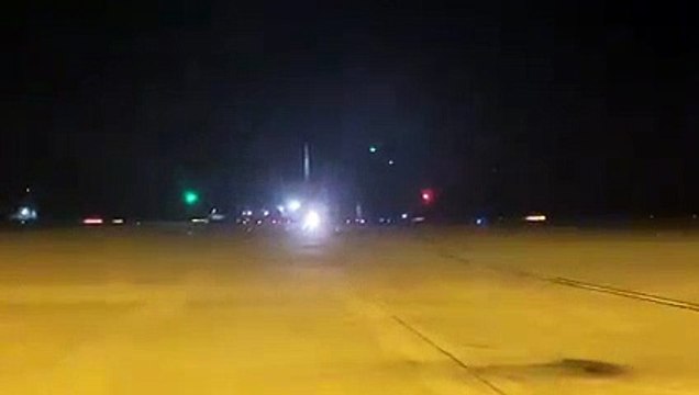 The very last flight lands at Doncaster Sheffield Airport.