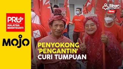 PRU15: Penyokong guna baju pengantin demi Maszlee Malik
