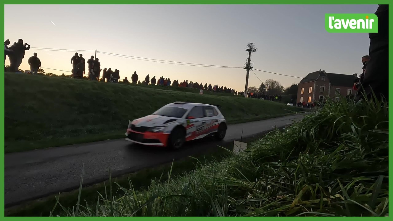 Au bout de la nuit, sans pluie, mais pas sans bruit, départ en fanfare pour le rallye du Condroz 2022 (video)