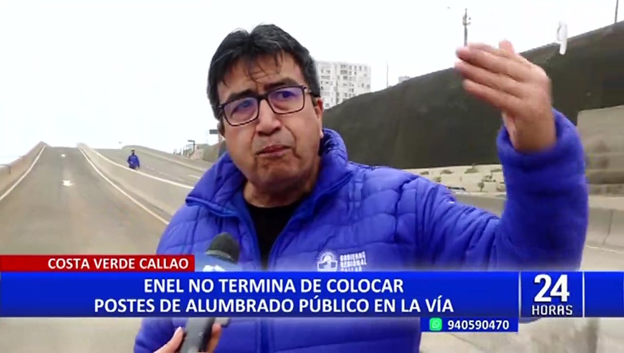 Costa Verde Callao: instalación de postes de alumbrado público culminaría el próximo mes