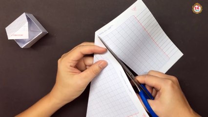 Instructions How to fold a simple paper gift box.