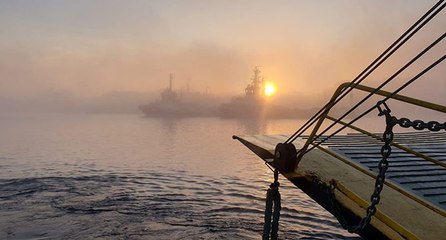 Çanakkale’de boğaz trafiğine ‘sis’ engeli