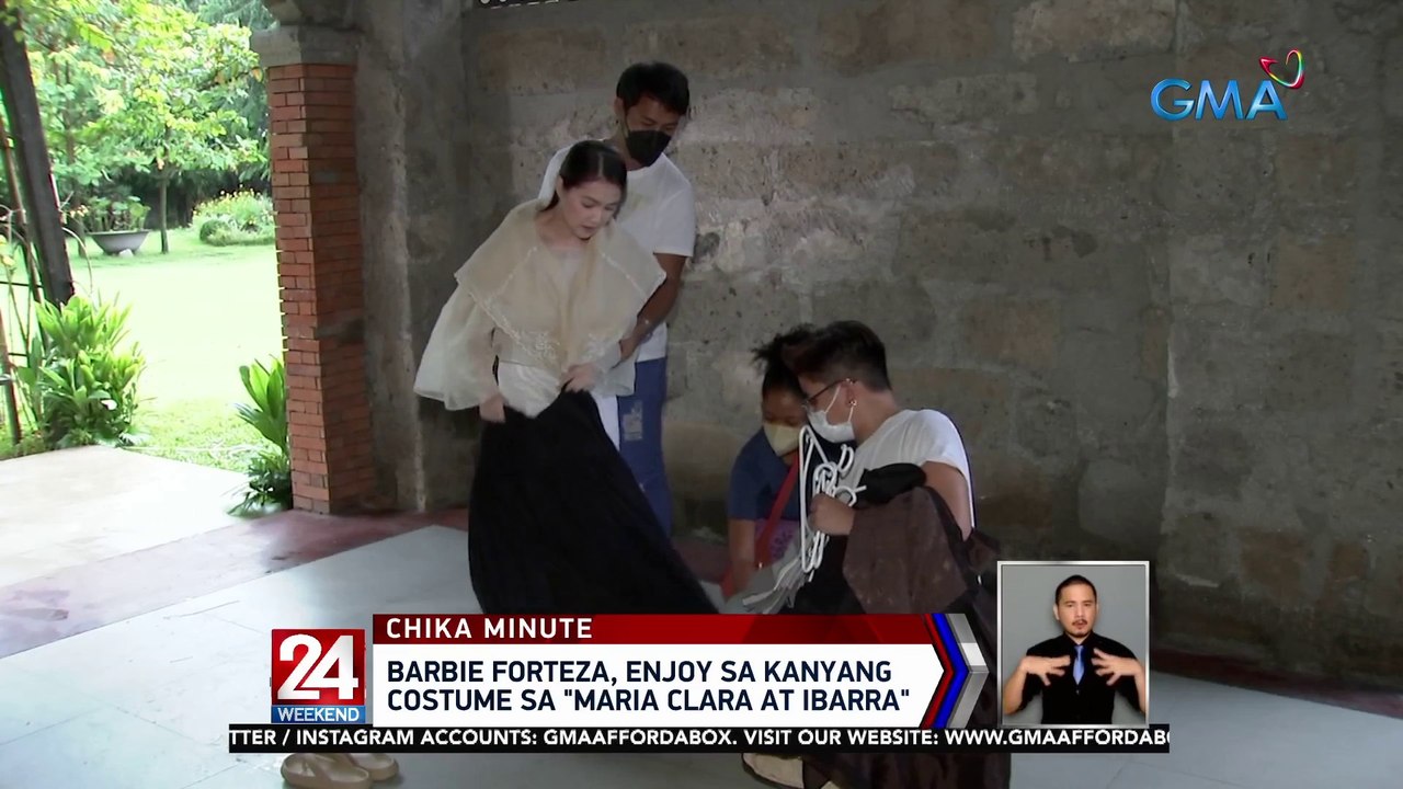 Barbie Forteza, enjoy sa kanyang costume sa "Maria Clara at Ibarra" | 24 Oras Weekend