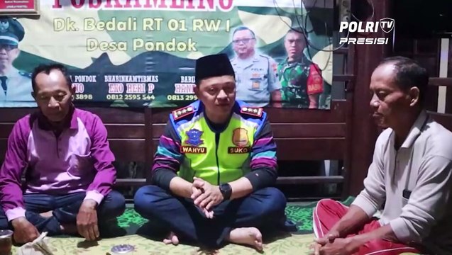 Silaturahmi Kamtibmas, Kapolres Sukoharjo Sambangi Pos Kamling Di Desa Pondok Nguter
