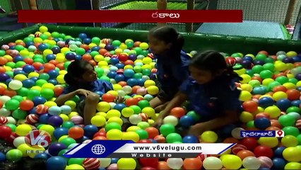 Hyderabad's Largest Play Area for Kids _ Sim and Sam's Party And Playtown  | Hyderabad |  V6 News (1)