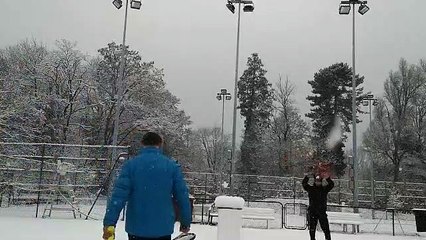 La neige n'est pas un obstacle à l'entrainement