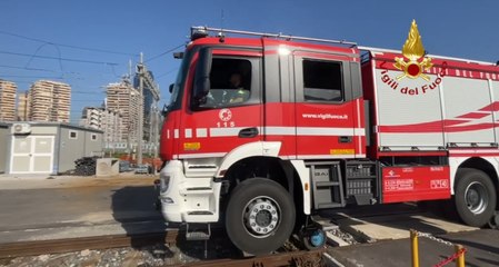 Venafro (IS) - Corso di guida per mezzo bimodale dei Vigili del Fuoco (05.11.22)