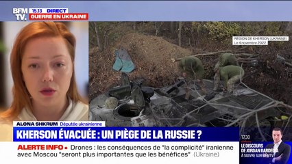Alona Shkrum, députée ukrainienne, dénonce des "déportations forcées" d'Ukrainiens vers la Russie