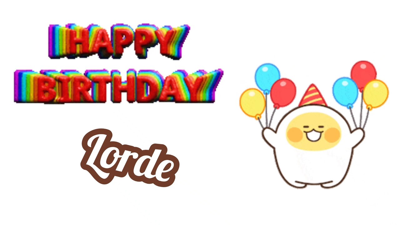 Lorde birthday song