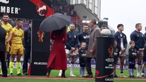 Kate cheered by fans at Rugby League World Cup quarter-final