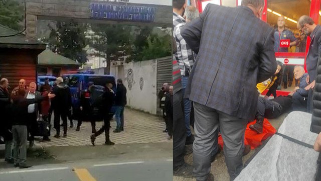 Polis merkezinde tartıştığı polisi tabancayla ayağından vurdu