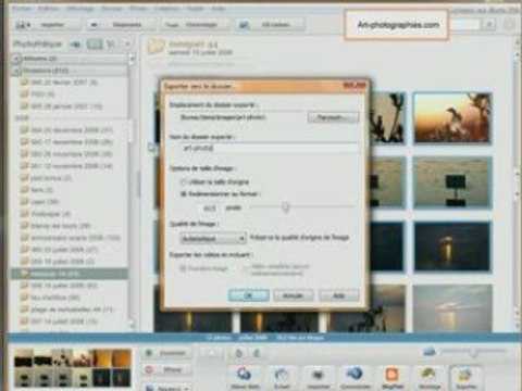 Redimensionner une série de photos avec Picasa