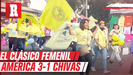 El COLOR del CLÁSICO FEMENIL América vs Chivas l Las águilas mandan en casa