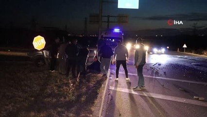 Edirne'de otomobil ile tır çarpıştı: 1 yaralı