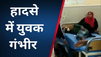 फतेहपुर: भयंकर सड़क हादसे में 2 बाइक सवार घायल, कानपुर रेफर