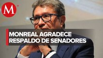 Monreal agradece respaldo de senadores de oposición y Morena