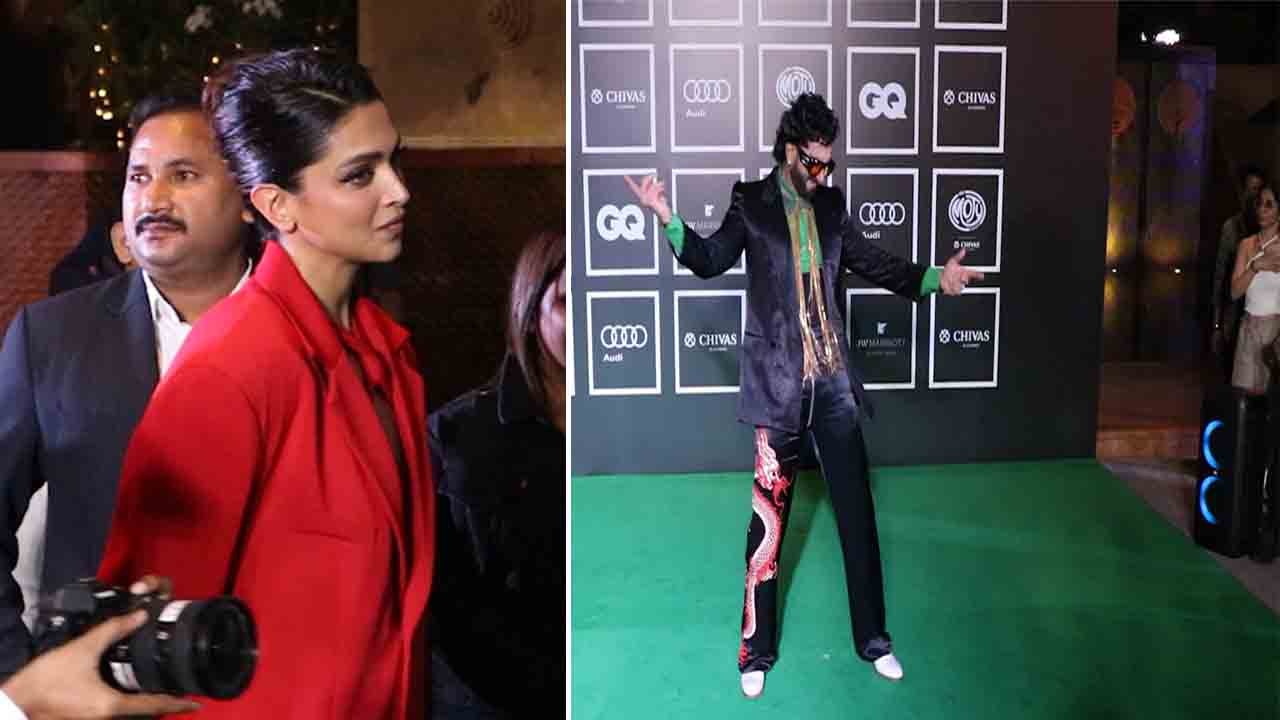 Ranveer Singh Deepika Padukone at GQ Men of the Year Awards 2022, Ranveer reached with a speaker!
