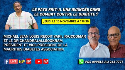 ZOOM EXTRA - Le pays fait-il une avancée dans le combat contre le diabète ?