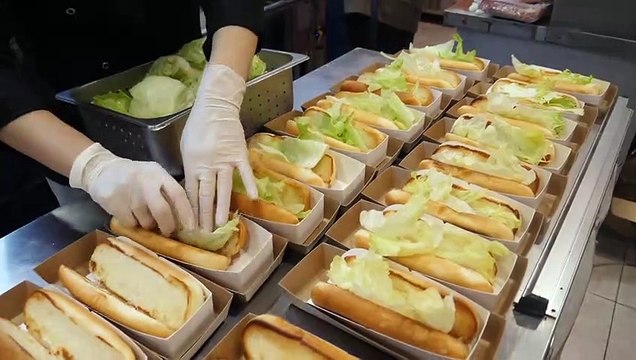American Style Pizza Hot Dog Cheese Hot Dog Korean Street Food