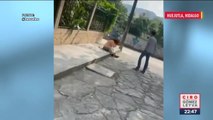 Joven golpea a adulto mayor en Huejutla, Hidalgo