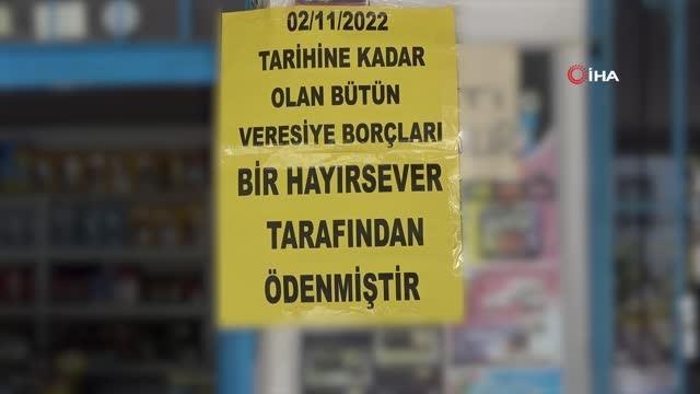 Veresiye defterini satın aldı, mahallelinin tüm borcunu ödedi