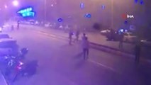 Kayseri'de feci kaza: Otomobil metrelerce havaya uçtu, park halindeki arabanın üzerine düştü