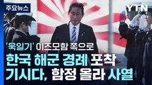'욱일기' 이즈모함서 관함식 사열...한국 해군 경례 / YTN