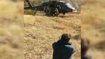 Bingöl'de 14 saatlik aramanın ardından bulunan yaşlı kadın helikopterle hastaneye kaldırıldı