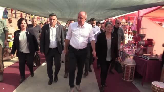 Memleket Partisi Genel Başkanı İnce, esnafı ziyaret etti
