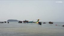 شاهد: تحطم طائرة ركاب في بحيرة فكتوريا بتنزانيا