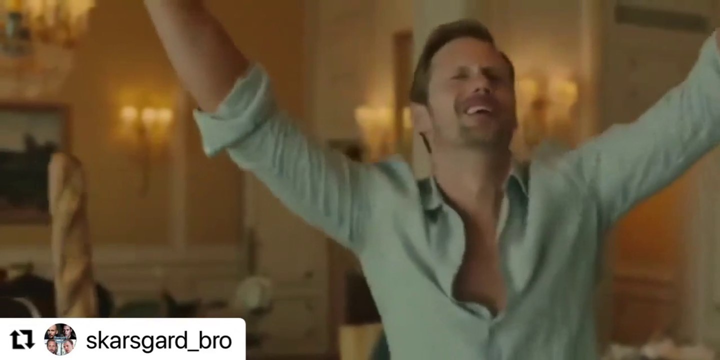 Alexander Skarsgard being funny weird:))