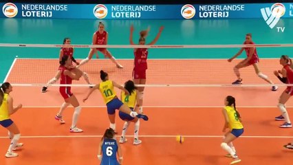 Unbelievable Volleyball Actions - Brazil vs Serbia GOLD Match World Championship 2022