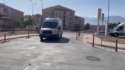 Devrilen otomobildeki 2 kişi yaralandı