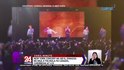 New York concert ng SB19, dinagsa ng mga A'tin mula pa Canada, Caribbean at U.K. | 24 Oras Weekend