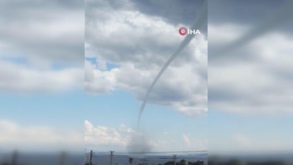 Datça'da 15 dakika süren hortum paniğe neden oldu