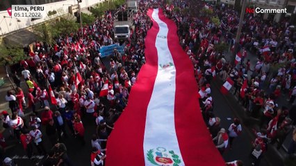 Thousands march in Peru calling for president's resignation