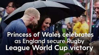 Princess Kate greets players as England secure Rugby League World Cup victory