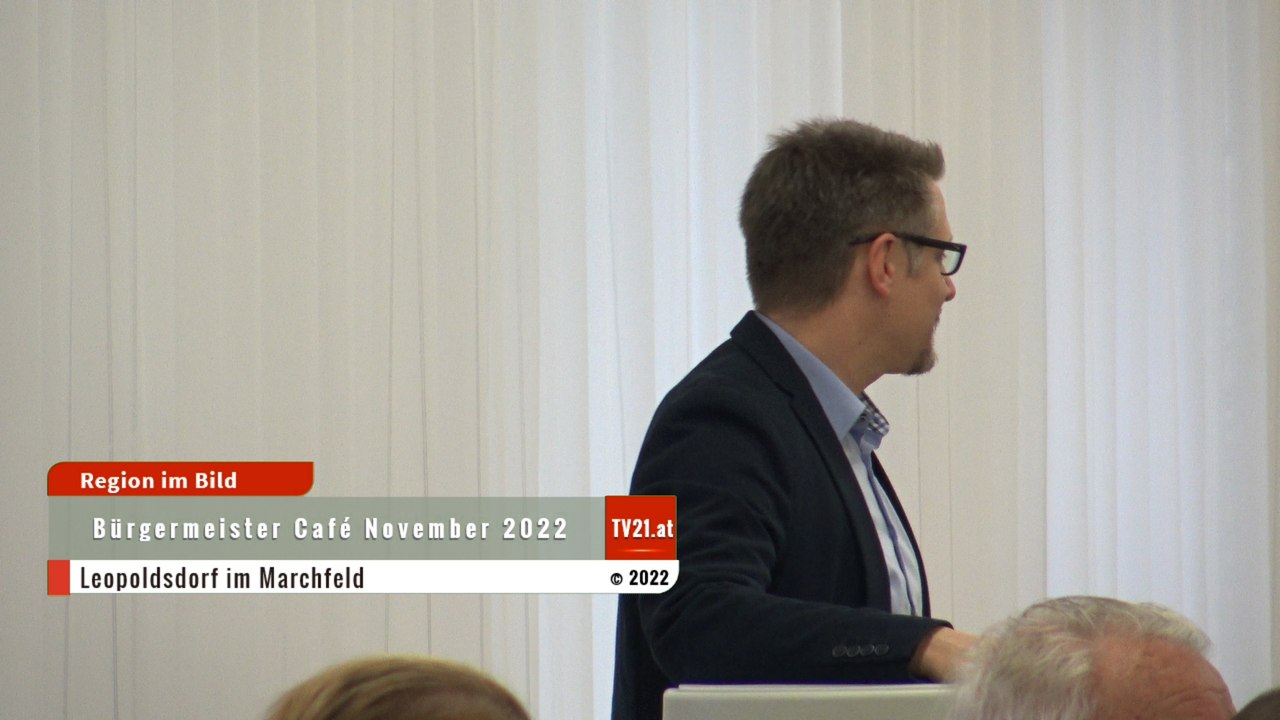 Leopoldsdorf Bürgermeister Cafe November 2022