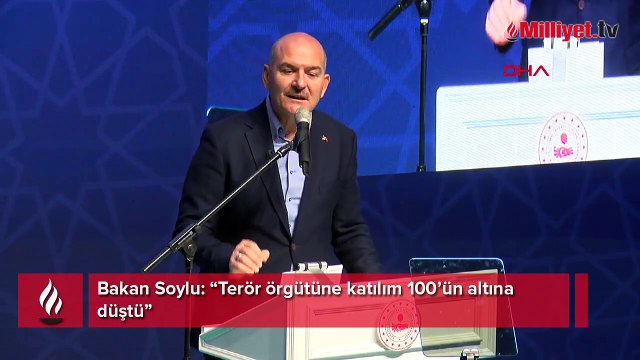 Bakan Soylu: Terör örgütüne katılım 100’ün altına düştü