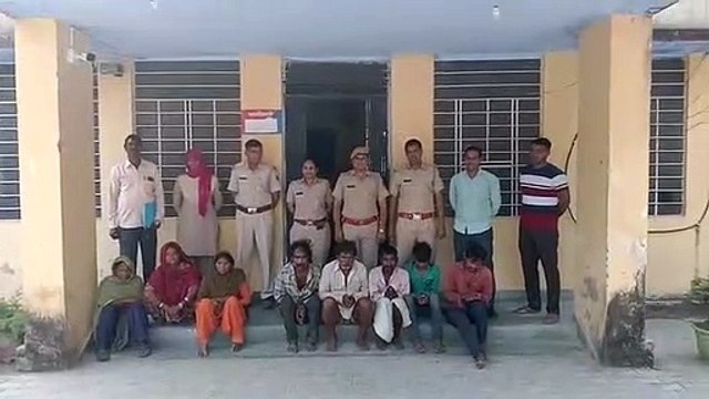 तीन बडी चोरियों का खुलासा, 3 महिला सहित 8 आरोपी गिरफ्तार
