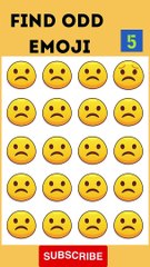 Spot the odd emoji out | Find The odd emoji | YK Puzzle