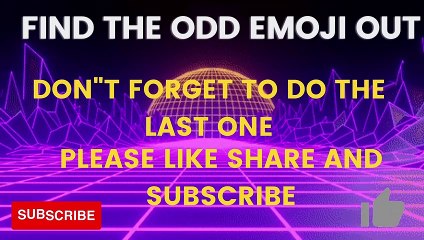 Find odd emoji out | Spot different emoji | YK Puzzle