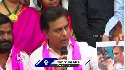 Minister KTR Slams BJP MLA Etela rajender Over Convoy Attack Issue | V6 News