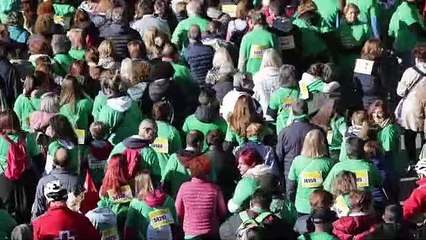 Marcha contra el cáncer en Valladolid