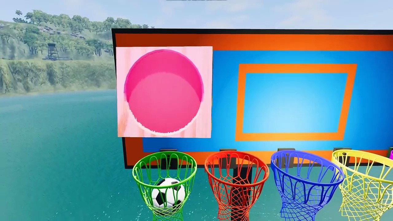 Cars vs Portal Trap With Slide Colors - Cars vs Deep Water - Cars vs Rails and Trains - BeamNG.Drive