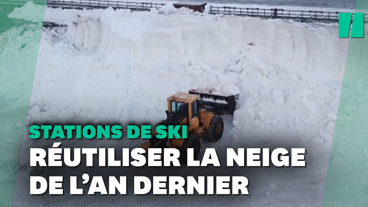 Pour ouvrir cette station de ski réutilise la neige de l'an dernier