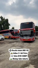 rosalia indah uhd 142 tronton volvo b11r bismania busmania volvo